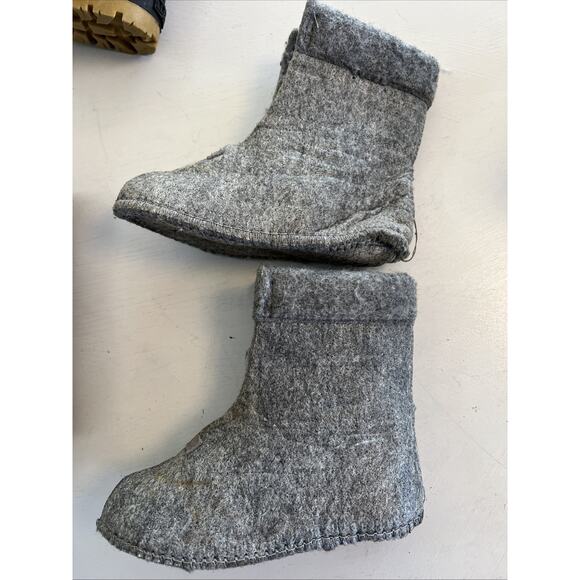 L.L.Bean Snow Boots Size Toddler 9 Insulated Boys Girls Blue Removable Lining - Picture 9 of 12